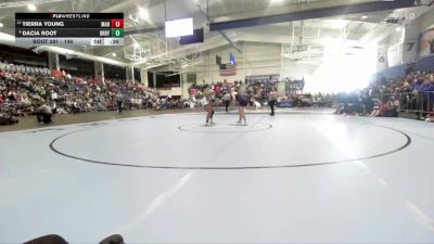 140 lbs Cons. Round 2 - Tierra Young, Manhattan vs Dacia Root, Derby