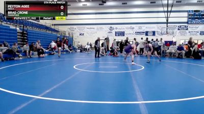 138 lbs 5th Place Match - Brad Crone, Mannford vs Peyton Agee, Inola