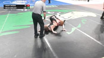 Cons. Round 1 - Grady Drueke, Elgin Public/Pope John vs Micah Gerlach, Cambridge