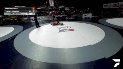 All Cadet Boys Freestyle Lower - 138 lbs Cons. Round 4 - Trajan Pannell vs Wyatt Golding, Driller Wrestling Club