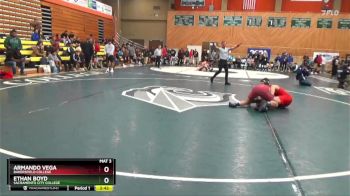 165 lbs Champ. Round 1 - Ethan Boyd, Sacramento City College vs Armando Vega, Bakersfield College