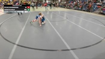 90 lbs Quarterfinal - Quentyn Wolf, Westside Raider Wrestling vs Rylan Hoksbergen, BHRV Nighthawks