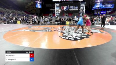 170 lbs Cons 16 #2 - Madison Ward, MI vs Grace Alagbo, MN