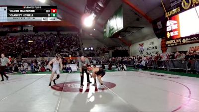 4A 157 lbs Semifinal - Kaden MacKenzie, Fruitland vs Clancey Howell, Snake River
