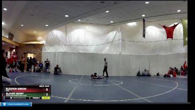 50 lbs Semifinal - Klover Henry, Highland Wrestling Club vs Eleanor Gibson, BWC