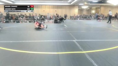 72 lbs Quarterfinal - Anabel Chavez, The Valley WC vs Abhisri Vatti, Savage House WC