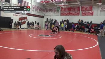 JV-10 lbs Round 3 - Andromeda Burlage, Independence vs Miya Grieder, Benton Community