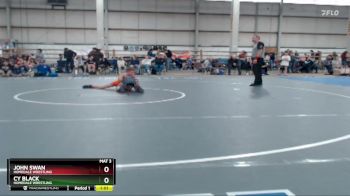 87 lbs Cons. Round 3 - John Swan, Homedale Wrestling vs Cy Black, Homedale Wrestling