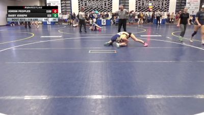 118 lbs Consy 3 - Jordin Peoples, Curwensville vs Daisy Joseph, Kiski Area