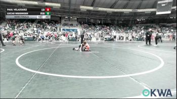 46 lbs Semifinal - Paul Velazquez, Lexington Wrestling Club vs Lucas Weisinger, Wyandotte Youth Wrestling