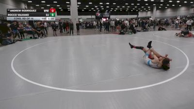 100 lbs Cons. Rd Of 16 - Andrew Rodriguez, Wolf Pack Wrestling TX vs Rocco Valvano, Illinois