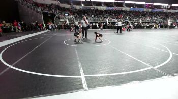 46 lbs Semifinal - Addison Caprio, SlyFox Wr Ac vs Caliyah Cruz, Grindhouse