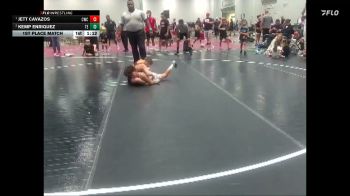 60-65 lbs 1st Place Match - Jett Cavazos, Cowboy Wrestling Club vs Kemp Enriquez, Takedown Elite