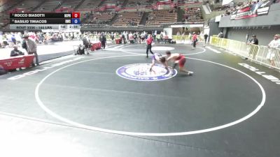 190 lbs Quarters - Rocco Biasotti, Bellarmine College Prep High School Wrestling vs Basilio Tiniacos, Royalty Wrestling Club