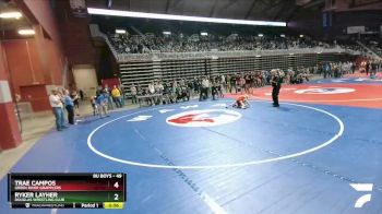 49 lbs Cons. Round 5 - Trae Campos, Green River Grapplers vs Ryker Layher, Douglas Wrestling Club