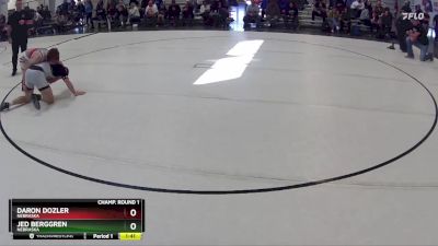 147 lbs Champ. Round 2 - Jed Berggren, Nebraska vs Daron Dozler, Nebraska