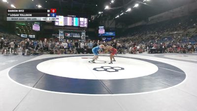 285 lbs Cons. Rd Of 64 - Darion Bitz, North Dakota vs Logan Tollison, Michigan
