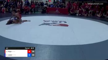 127 lbs Round 1 (10 Team) - Jazi Vega, SCVWA vs Lexie Lopez, SDIKWA