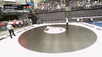 6A 126 lbs Champ. Round 1 - Louden Eure, Corner Canyon vs Jayden Mancilla, Herriman
