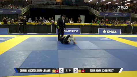 Dominic Vincezo Cendan-Libranti vs Ronin Henry Schabowsky 2026 Pan Kids Jiu-Jitsu IBJJF Championship