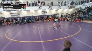77 lbs Cons. Round 3 - Jamen Crosby, Lovell Middle School vs Daxyn Crippen, Worland Middle School