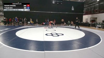 57 kg Cons. Sub-rd Of 32 - Teague Strobel, Blue & Gold Wrestling Club vs Talen Eck, Brunson UVRTC