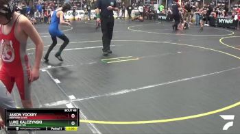 75 lbs Cons. Round 2 - Jaxon Yockey, Bedford GLWC vs Luke Kalczynski, Dansville WC