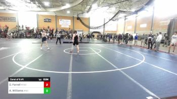 132 lbs Consi Of 8 #1 - Dash Farrell, Mt. Ararat/Brunswick vs Aidan Williams, Windham