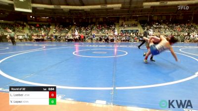 Round Of 32 - Lawson Loeber, Jenks Trojan Wrestling Club vs Valentin Lopez, Hennessey Takedown Club