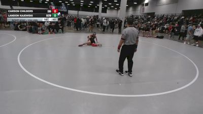 120 lbs Champ. Rd Of 32 - Carson Childers, Sebolt Wrestling Academy vs Landon Kajewski, Richland Center Youth Wrestling
