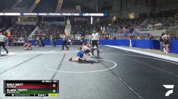 130 lbs Cons. Round 2 - Elaina Twitty, Junction City vs Emily Britt, Columbus