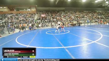 49 lbs Quarterfinal - Jacob Byer, Rock Of Redmond Wrestling vs Sawyer Rhoden, Cowboy Mat Club