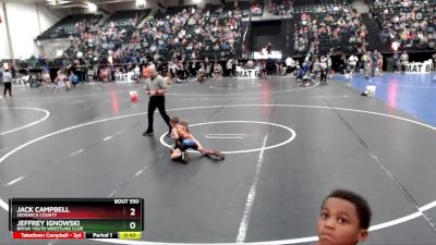 52 lbs Cons. Round 3 - Jeffrey Ignowski, Bryan Youth Wrestling Club vs Jack Campbell, Sedgwick County