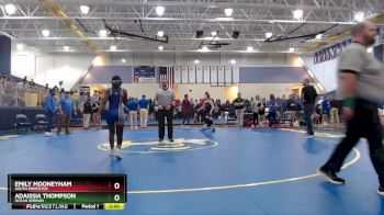 132 lbs Quarterfinal - Emily Mooneyham, South Pontotoc vs Adaissia Thompson, Ocean Springs