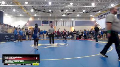 132 lbs Quarterfinal - Emily Mooneyham, South Pontotoc vs Adaissia Thompson, Ocean Springs