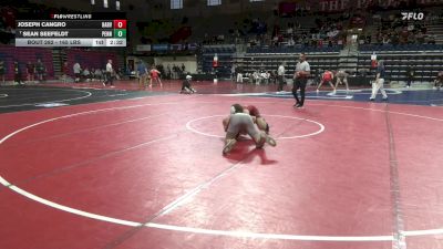 165 lbs Semifinal - Joseph Cangro, Harvard vs Sean Seefeldt, Penn