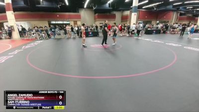 144 lbs Champ. Round 3 - Angel Zamudio, Future Champs Of Texas/Southside Wrestling Club vs Sam Iturrino, Carrollton Thunder Wrestling