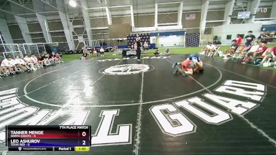 165 lbs Placement Matches (16 Team) - Tanner Menge, North Dakota vs Leo Ashurov, Texas Red