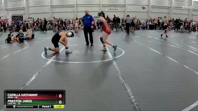 160 lbs Round 8 (10 Team) - Preston Jaros, Lake WC vs Camilla Hathaway, SHWA