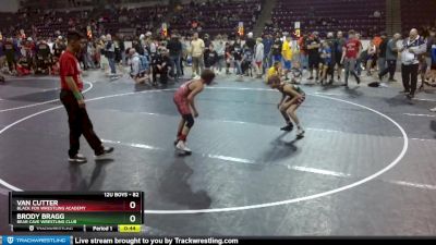 82 lbs Semifinal - Brody Bragg, Bear Cave Wrestling Club vs Van Cutter, Black Fox Wrestling Academy