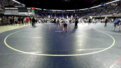 96 lbs 7th Place - Noah Desmond, Wyoming Valley West vs Lawson Sparks, Millcreek