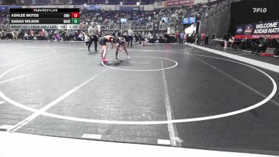 143.8-156.7 lbs Round Of 32 - Ashlee Motes, CWC-Cowgirls vs Sarah Wilson, Marshfield Wrestling