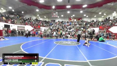 56 lbs Cons. Round 3 - Jameson Rightmyer, Cloverdale Wrestling Club vs Easton Crane, Cloverdale Wrestling Club