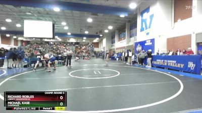 144 lbs Champ. Round 3 - Michael Kase, Chaminade vs Richard Robles, Liberty (Bakersfield)