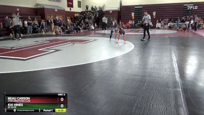 PW-9 lbs Quarterfinal - Beau Carson, Lynx Wrestling Club vs Kai Hines, DC ELITE