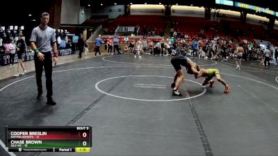 105 lbs Round 3 (6 Team) - Cooper Breslin, Dayton Bandits vs Chase Brown, Silo WC