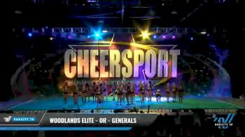 Woodlands Elite - OR - Generals [2021 L6 Senior - Medium Day 1] 2021 CHEERSPORT National Cheerleading Championship