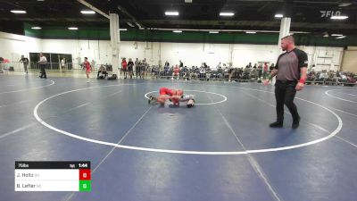 75 lbs Quarterfinal - Jaxon Holtz, OH vs Bowen Lefler, NC