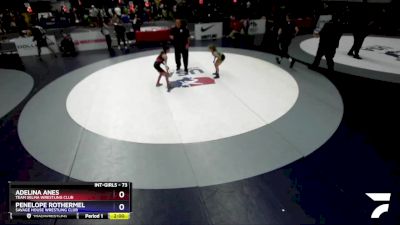 73 lbs Quarterfinal - Adelina Anes, Team Selma Wrestling Club vs Penelope Rothermel, Savage House Wrestling Club