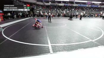 40 lbs Final - Harper Davis, Moodys WC vs Ayarra Schaefer, King Select Wr Ac